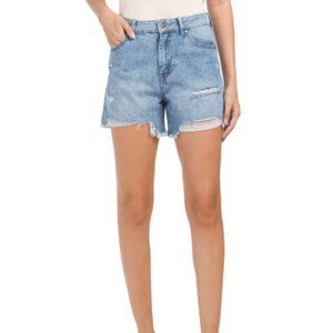 NWT Rewash Vintage Reunion Super High Rise Acid Wash Jean Shorts